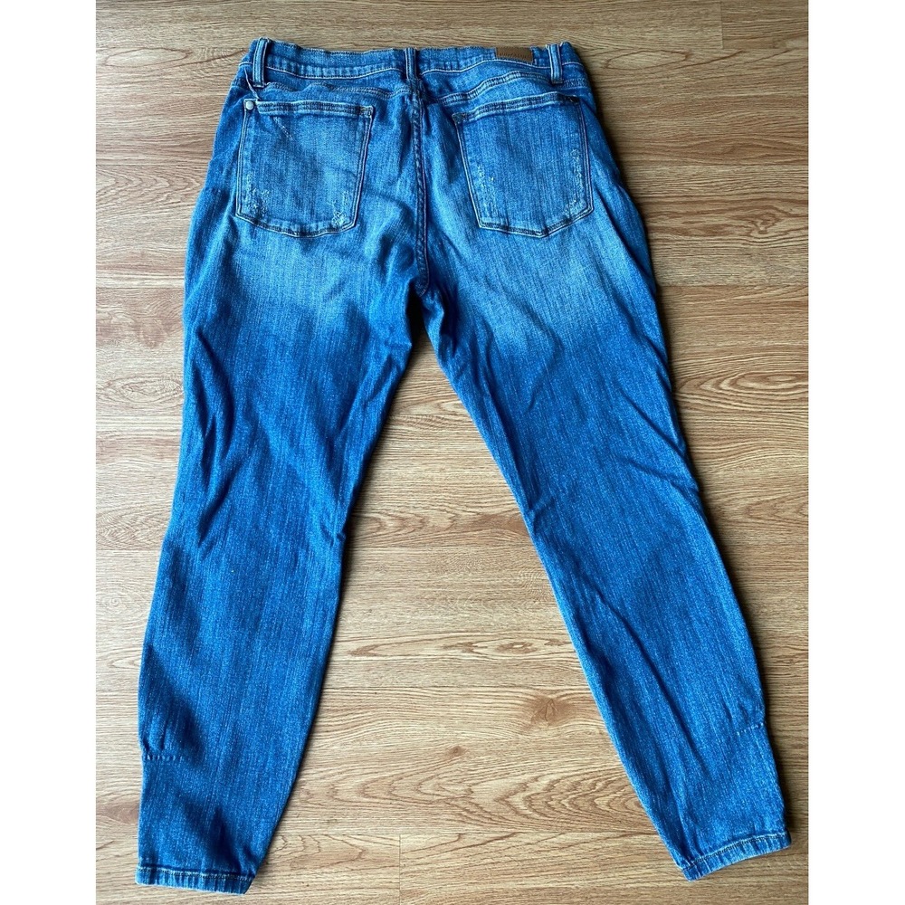Judy Blue Skinny Fit Distressed Jeans Plus Size 1X Mid Rise Stretch JB8228MD - Picture 3 of 8